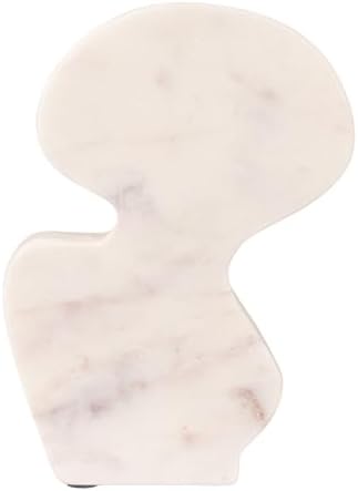 Bloomingville Decorative Abstract Marble Sculptures Set of 2 White