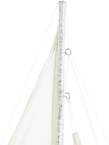 Deco 79 Nautical Wood Sail Boat Decor Statue
