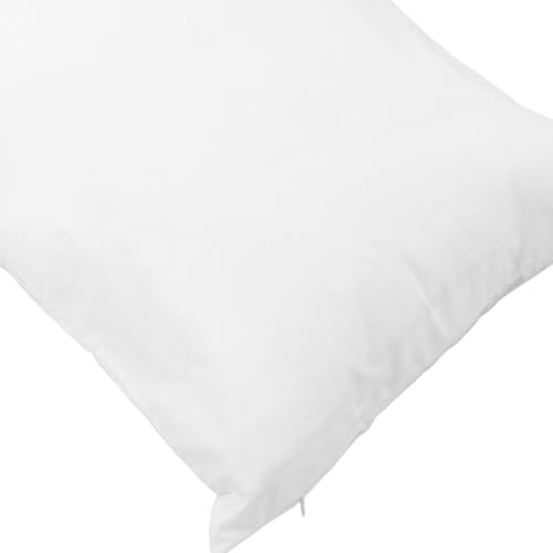 HEALLILY 2pcs Cotton Pillowcases with Zipper Closure