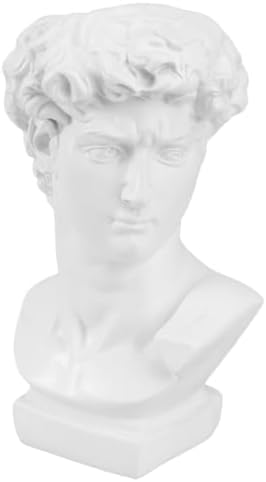 Greek Statue Pen Holder - David Bust Resin Desk Organizer 1