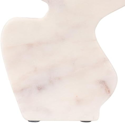 Bloomingville Decorative Abstract Marble Sculptures Set of 2 White