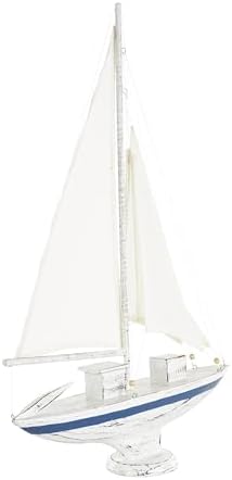 Deco 79 Nautical Wood Sail Boat Decor Statue