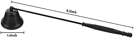 Beisto Candle Snuffer with Long Handle Stainless Steel Cover
