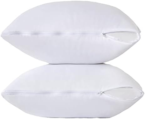 Kingnex Waterproof Featherproof Pillow Protectors 18x18 2 Pack