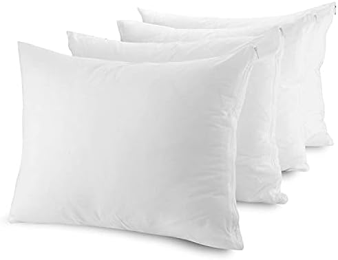 Mastertex Grand Pillow Covers - King Size Zipper Protector 2 Pack