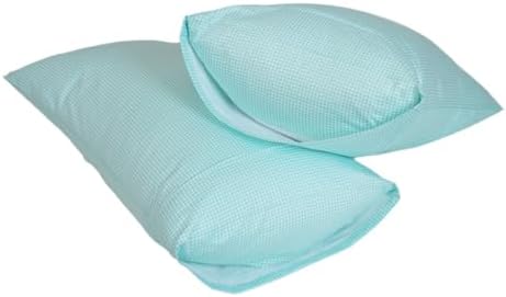 LRBEDDING Cotton Pillow Covers 2 Pack Queen Size with Envelope Closure