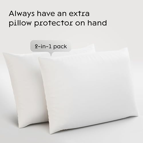 Niagara 2 Pack Waterproof Pillow Protectors King 20x36 Inches