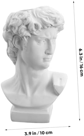 Cabilock Greek Statue David Heads Planter Resin Sculpture