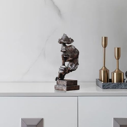 Silence is Golden Statue Modern Home Decor Sculpture