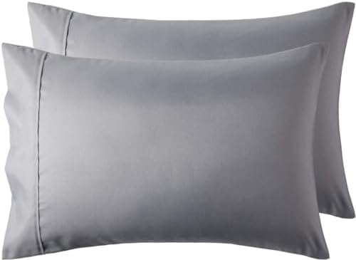 Big Baboon 1000 Thread Count Pillowcase Set KingCal King Silver Grey