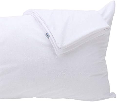 Kingnex 2 Pack Feather Proof Pillow Protectors Waterproof Drool Proof 14x26