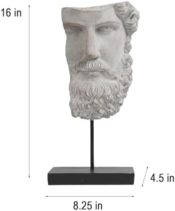 Greek Statue Sculptures Zeus Home Decor 8254516 Inch
