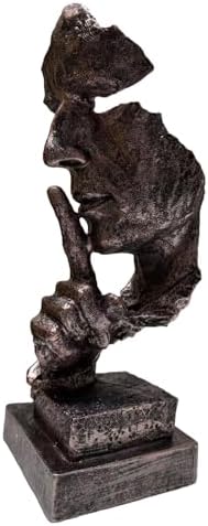 Silence is Golden Statue Modern Home Decor Sculpture