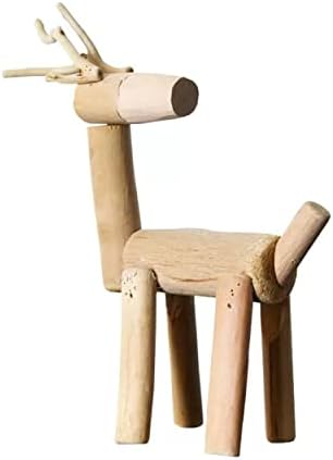 Tontaly Wooden Deer Desktop Sculpture 8 Inches Tall 1