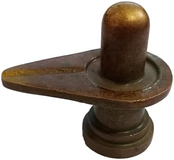 PARIJAT HANDICRAFT Mini Brass Shivling Statue for Puja