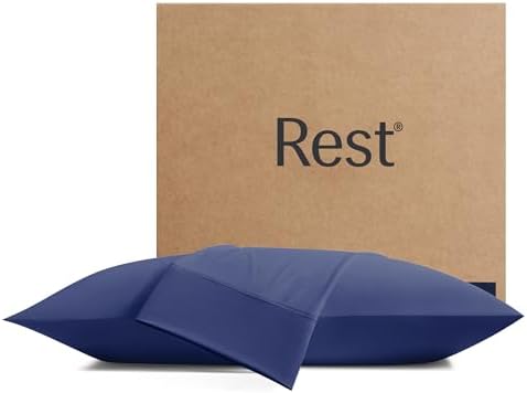 REST Evercool Cooling Pillow Cases - 2 Pack for Sensitive Skin
