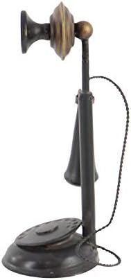 Deco 79 Vintage Phone Candleholder Statue