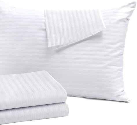 Set of 12 Zipper Pillow Protectors - 20x30 Queen Size