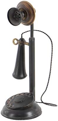 Deco 79 Vintage Phone Candleholder Statue