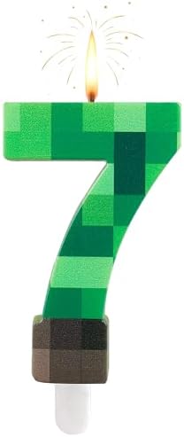 MUNIMJI Number 7 Dynamite Block Birthday Candle