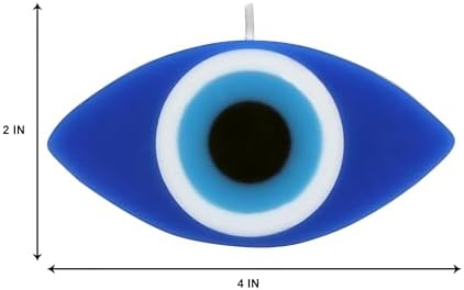 PROSPERRO LUMO Blue Evil Eye Candle Set of 2