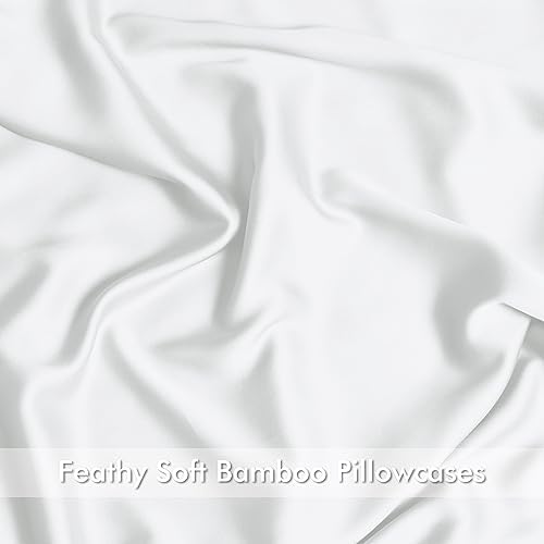 4 Pack Cooling Pillowcases for Hot Sleepers 400 TC Bamboo Viscose