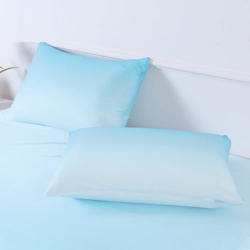 LUXEAR Gradient Cool Pillow Cases 2 Pack for Hot Sleepers
