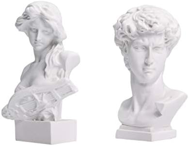 Waldosia 10-Piece Great Composers Bust Statue Set with Artemis and David