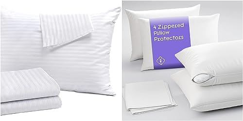 Niagara 2 x 4 Pack Zipper Pillow Protectors 20x26 Inches