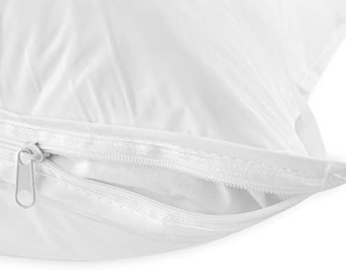 4 Pack Pillow Cover Protectors Cooling Plush Vinyl Zippered