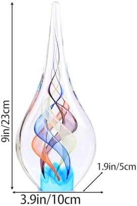 DOVDOV Multi-Color Blown Glass Teardrop Sculpture