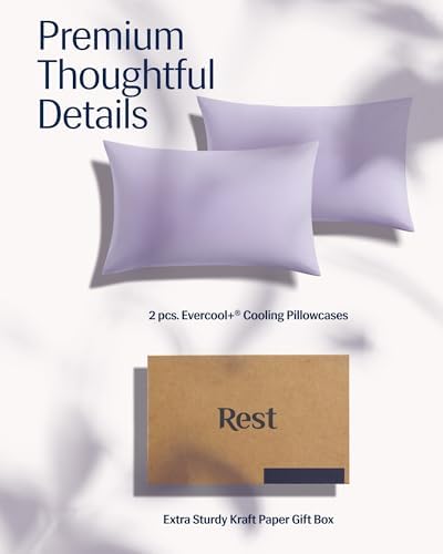 Rest Evercool Cooling Pillow Cases - 2 Pack for Sensitive Skin 1