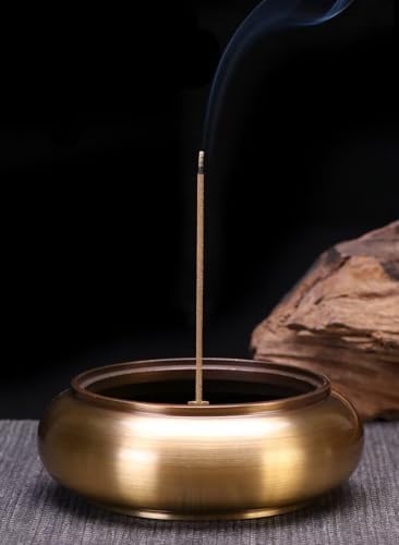 Julrybox Brass Incense Burner Classic Zen Decor Kit