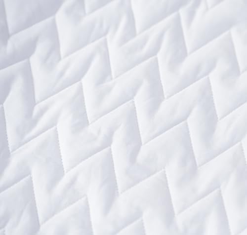 250TC Quilted Cotton Pillow Cover - Adjustable Band Hypoallergenic WhiteDark Gray