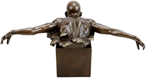 Kunst Ambiente Swimmer Bronze Sculpture - Signed Martin Klein