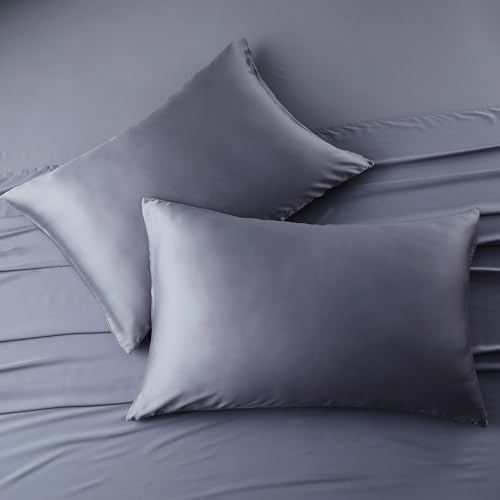 ShunjieHome 2 Pack Cooling Bamboo Pillow Cases
