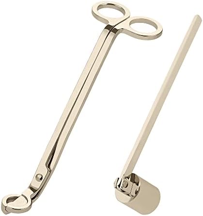 TEENGSE Gold Candle Snuffer and Wick Trimmer Set 1
