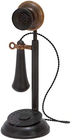 Deco 79 Vintage Phone Candleholder Statue