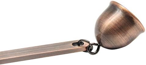QDJUNE Red Copper Candle Snuffer with Long Handle 1