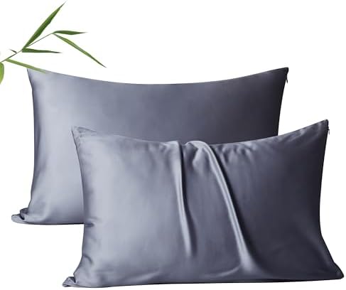 ShunjieHome 2 Pack Cooling Bamboo Pillow Cases