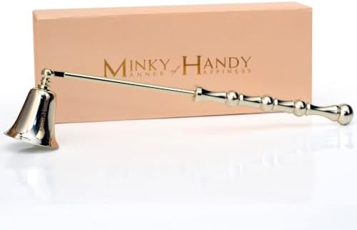 MINKY HANDY Luxury Brass Candle Snuffer - Silver