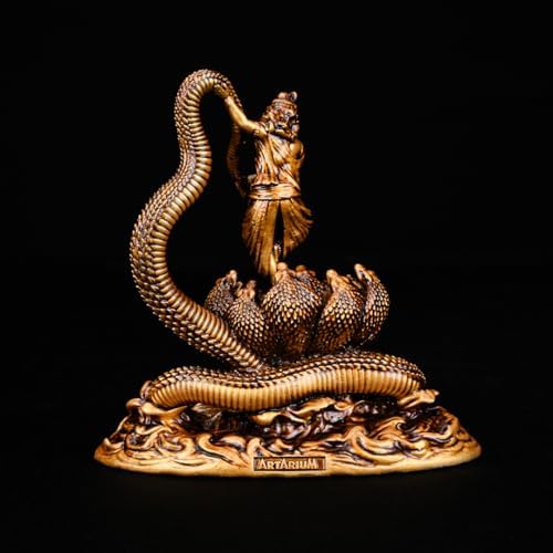 Dancing Krishna Figurine Statue for Car Dashboard Decor