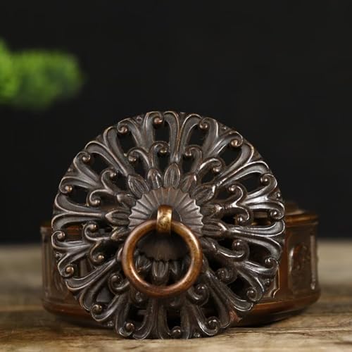 Julrybox Brass Incense Burner Antique Decor Meditation Holder