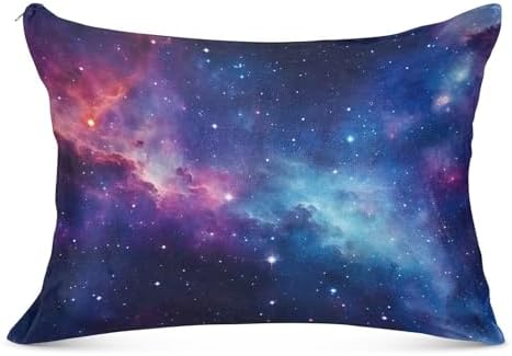 GAIGEO Plush Wallpapers Pillow Covers Zippered Design Standard Size