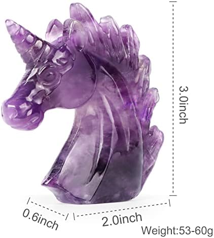 Artistone 3 Purple Amethyst Unicorn Statue