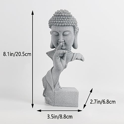 Livelyfish Meditating Buddha Statue for Fish Tank Home Decor