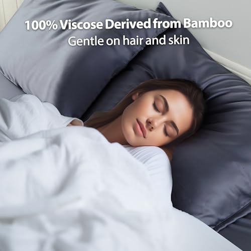 ShunjieHome 2 Pack Cooling Bamboo Pillow Cases