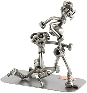 Handmade Rugby Sculpture Nuts and Bolts Figurine Germany