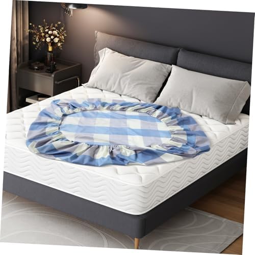 Levemolo Fitted Mattress Cover for Twin Bed Blue