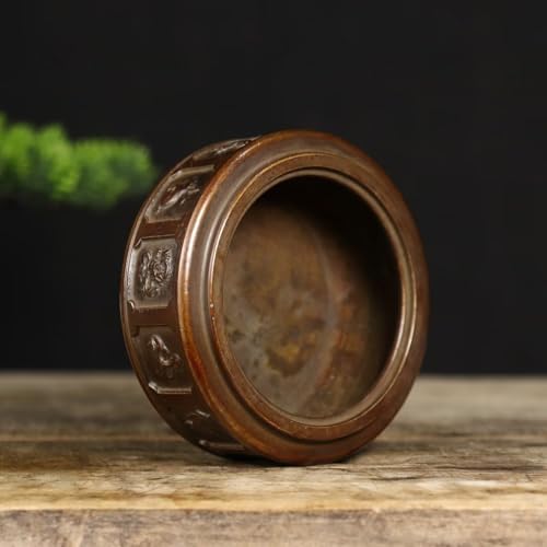 Julrybox Brass Incense Burner Antique Decor Meditation Holder